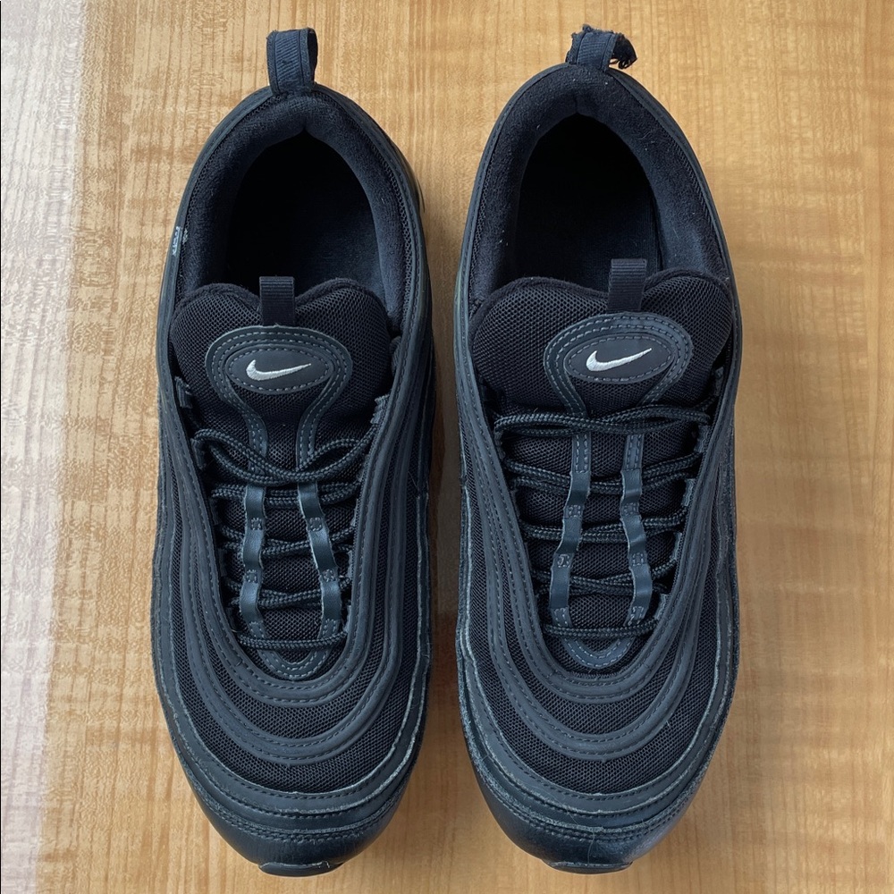 Nike Air Max 97 Black Anthracite Terry Cloth Men's Sneakers Shoes Size 10 - Picture 3 of 11
